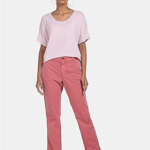 GAP Tops Nwt Gap Pink Softspun Short Sleeve Drop Shoulder Relaxed